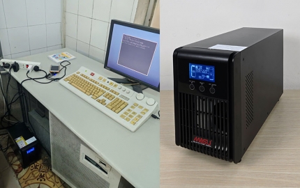 Bộ lưu điện UPS cho máy vi tính điều khiển CT Scanner tại phòng khám chuẩn đoán hình ảnh
