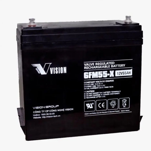 Ắc quy Vision 6FM55-X (12V-55Ah)
