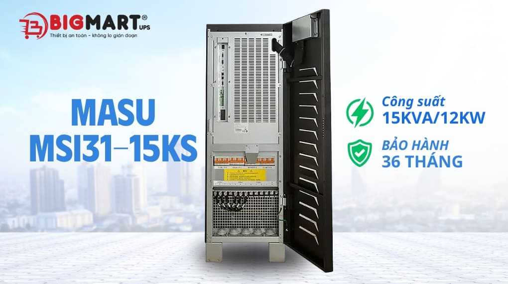  Bộ lưu điện công nghiệp Masu MSI31 – 15KS (15kVA/12kW)