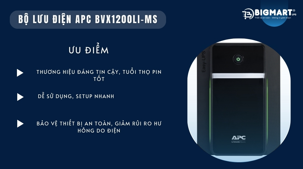 Bộ lưu điện APC BVX1200LI-MS