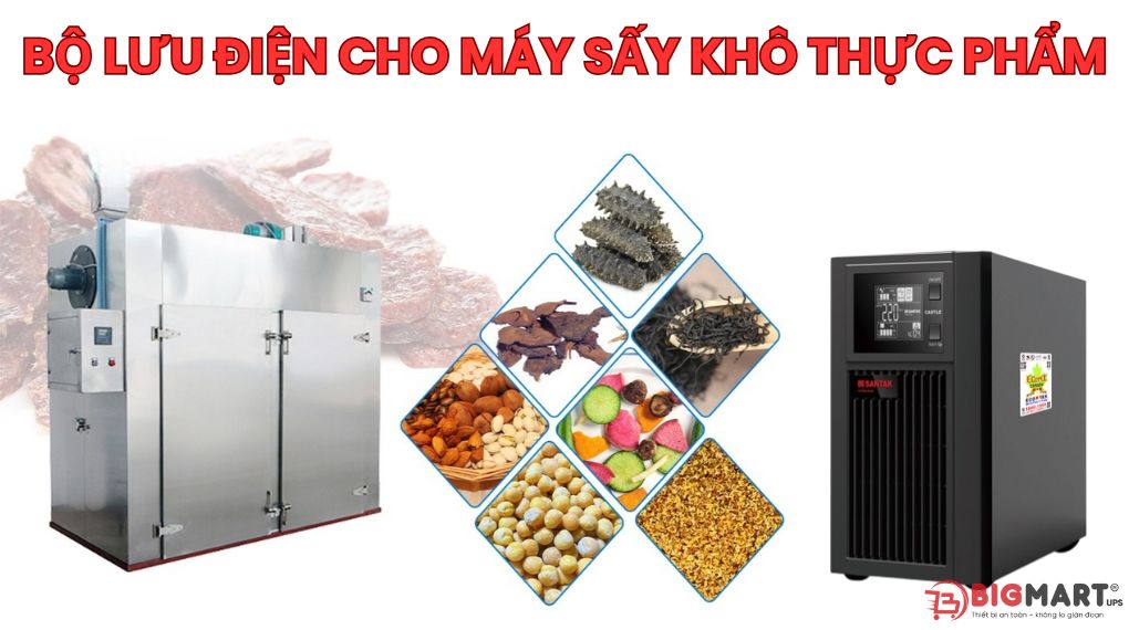 Bộ lưu điện cho máy sấy khô thực phẩm