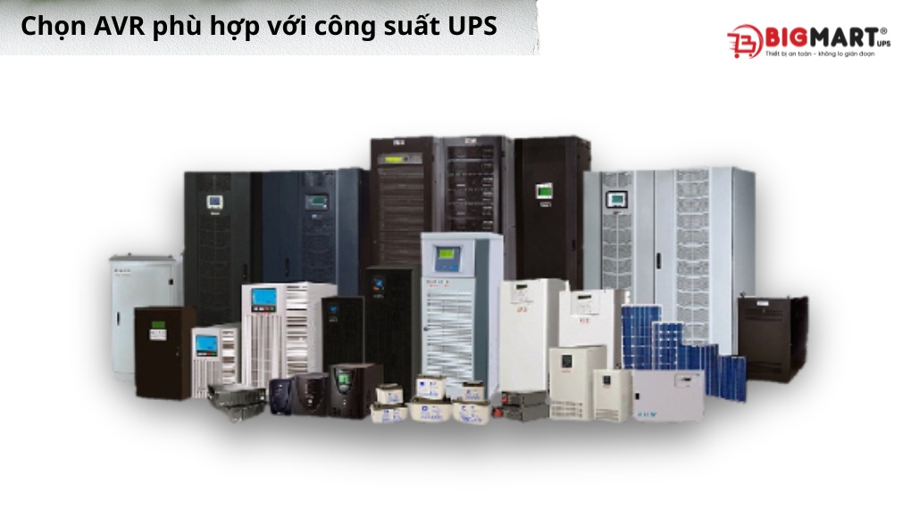 Chọn AVR phù hợp với công suất UPS