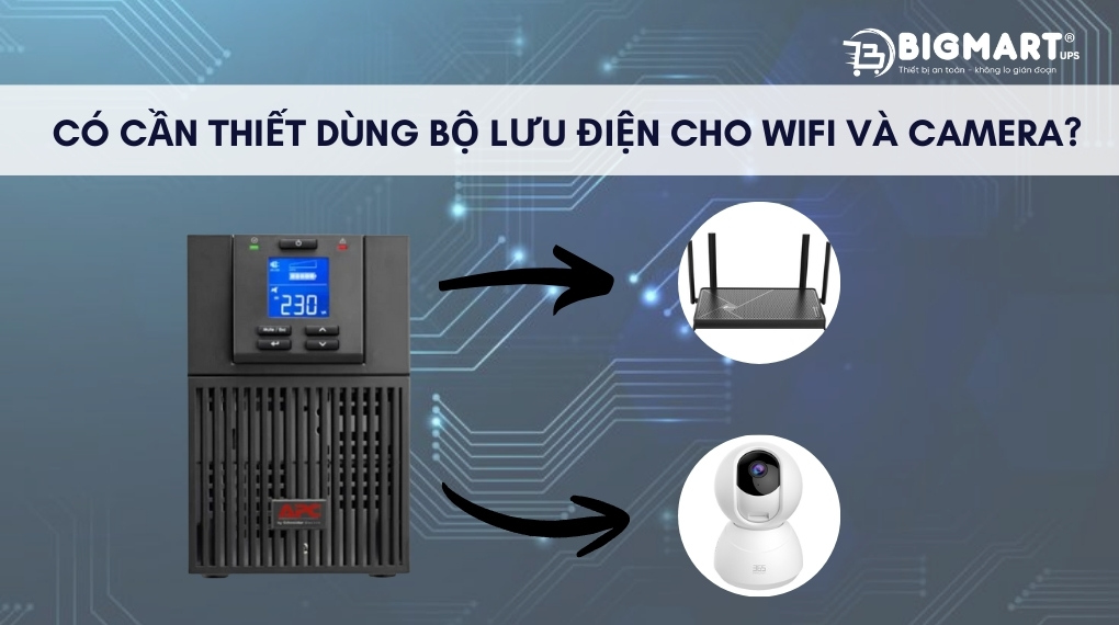 Có cần thiết dùng bộ lưu điện cho wifi và camera?