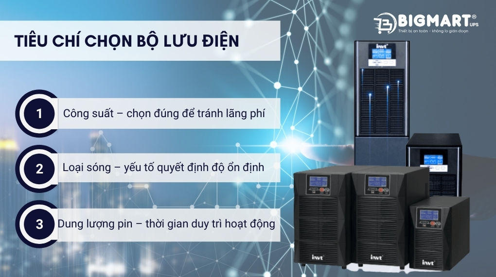Tiêu chí chọn bộ lưu điện