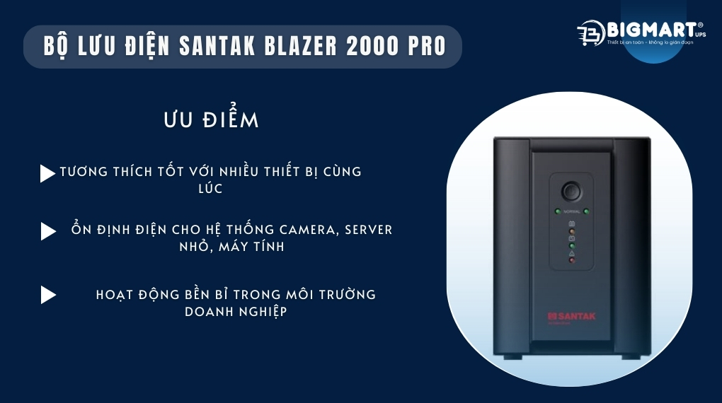  Bộ lưu điện Santak Blazer 2000 Pro