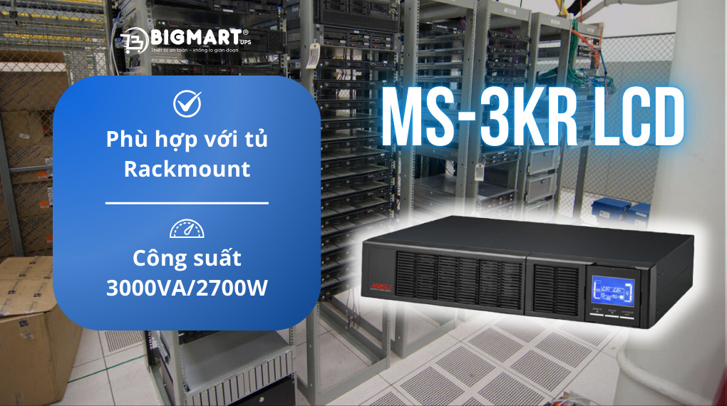 Bộ lưu điện Online Rack MS-3KR LCD